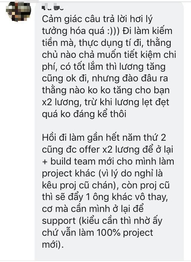  Đăng đàn hỏi nộp đơn xin nghỉ việc nhưng sếp tăng lương thì có nên ở lại không? Nàng công sở khiến dân mạng tranh cãi dữ dội  - Ảnh 5.