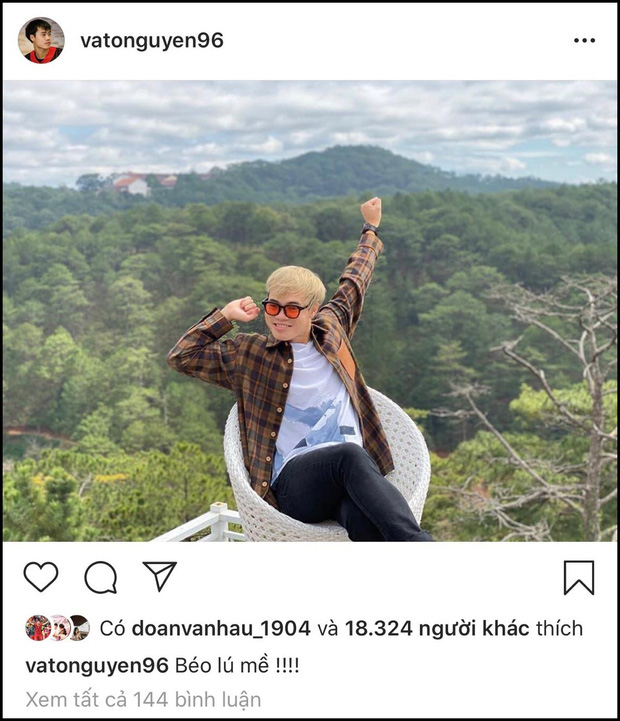 Lâu lâu mới comment dạo trên Instagram của nhau, Văn Toàn liền bị bạn gái soi ngay lỗi chính tả: Ú mề hay lú mề? - Ảnh 1.