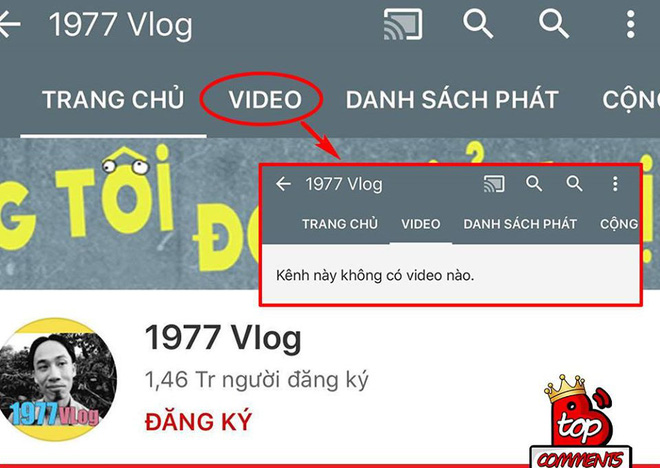 Toàn bộ clip của Vlog 1977 bỗng biến mất, chính chủ còn chưa rõ nguyên nhân - Ảnh 1.