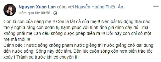 Xuân Lan bức xúc: Không ai lấy được, vì họ không chứng kiến tôi đổi máu nuôi con thế nào! - Ảnh 1.