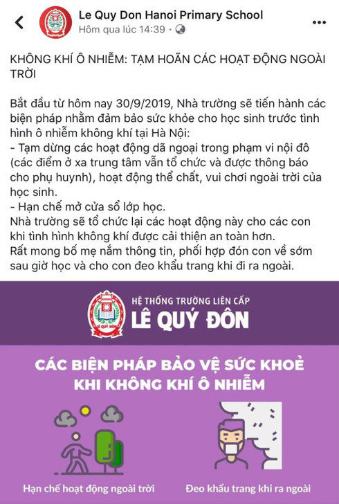 Ô nhiễm không khí trầm trọng, phụ huynh yêu cầu lắp máy lọc không khí trong lớp học để bảo vệ sức khỏe học sinh - Ảnh 6.