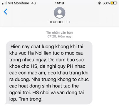 Ô nhiễm không khí trầm trọng, phụ huynh yêu cầu lắp máy lọc không khí trong lớp học để bảo vệ sức khỏe học sinh - Ảnh 7.