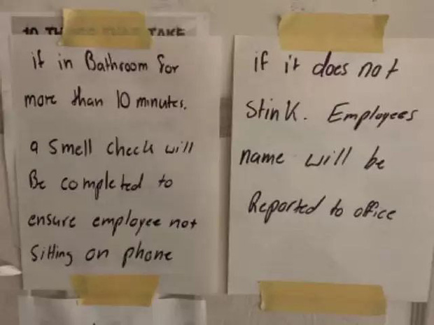 Công ty gắt không tả: Soi WC có mùi hay không để phát hiện nhân viên đi vệ sinh thật hay ngồi chơi trốn việc - Ảnh 1.