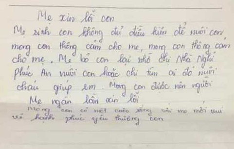 Xót xa bé trai sơ sinh bị bỏ rơi kèm lá thư mẹ ngàn lần xin lỗi - Ảnh 2.