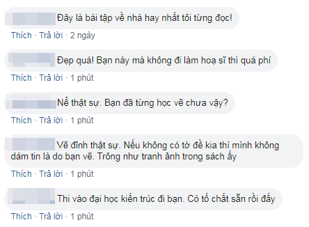 Làm bài thi xong vẫn còn thừa giờ, cậu học sinh ngẫu hứng ngồi vẽ tranh vào giấy nháp, thành quả khiến ai cũng ngỡ ngàng - Ảnh 2.