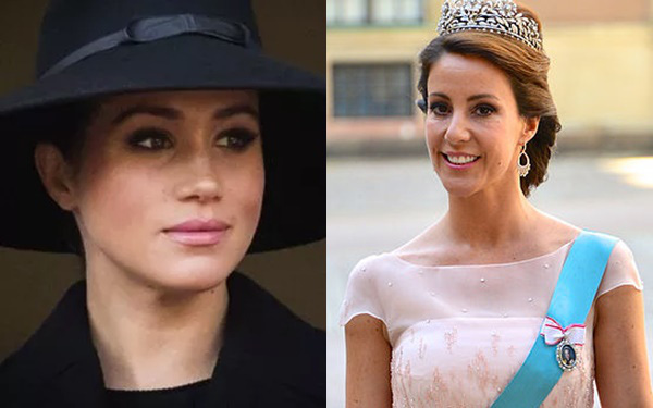 Meghan Markle ngượng chín mặt khi bị Công nương Đan Mạch đá xoáy công khai về màn rơm rớm nước mắt kể khổ trên truyền hình - Ảnh 1.