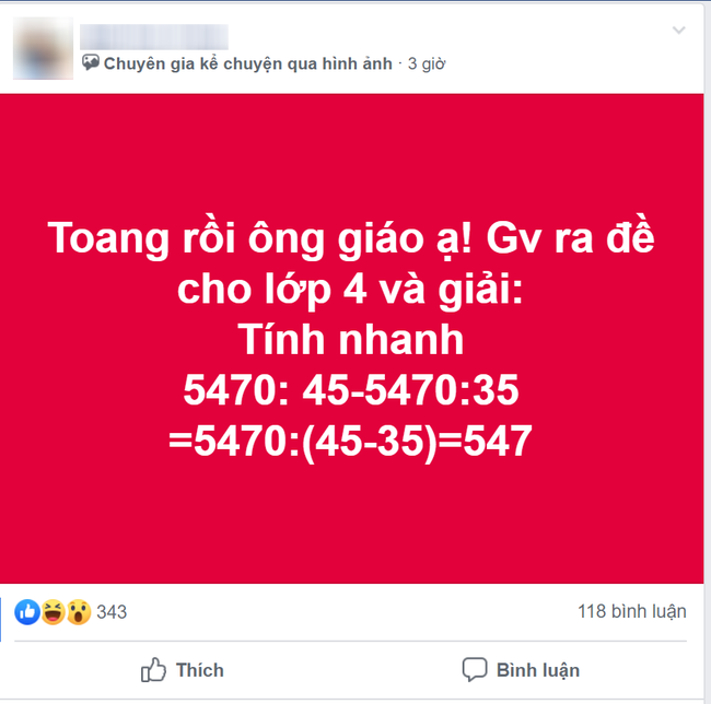 Bài toán lớp 4 yêu cầu tính nhanh 5470:45 - 5470:35, nhiều giáo viên tiểu học đưa ra phương pháp... sai giật mình - Ảnh 2.