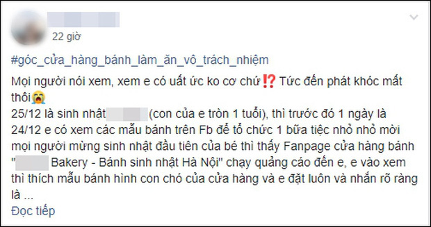 Tiệm bánh ở Hà Nội bị tố cò quay, sát sinh nhật bé 1 tuổi còn yêu cầu khách hàng tự hủy đơn vì nhà xa không ai nhận ship - Ảnh 1.