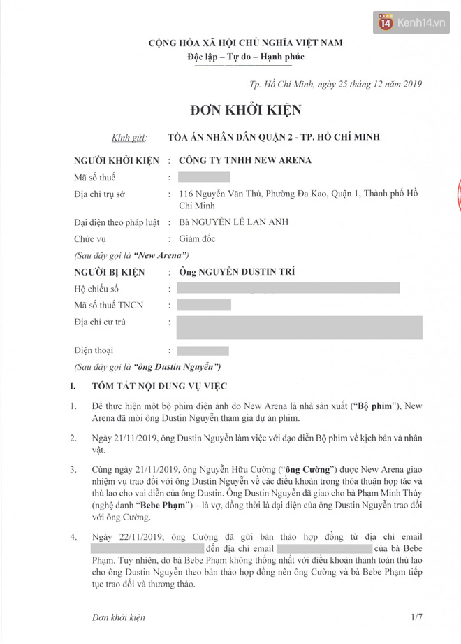 NSX Bóng Đè chính thức khởi kiện Dustin Nguyễn sau phát ngôn tố CGV cắt vai vô đạo đức - Ảnh 1.