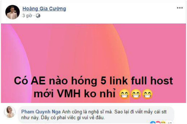 Quỳnh Nga thẳng thừng lên án một nam diễn viên đăng status xin link clip Văn Mai Hương giữa lúc dư luận đang căm phẫn - Ảnh 1.