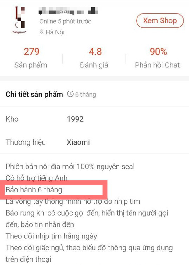 Hà Nội: Khách hàng bức xúc vì shop yêu cầu “tìm lại vỏ hộp” khi đi bảo hành vòng đeo tay thông minh bị lỗi - Ảnh 3.