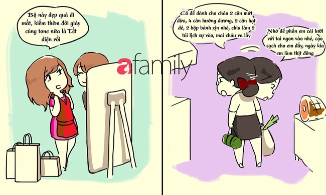 Tết đến cùng một nơi, nhưng giữa team bỉm sữa và gái độc thân vẫn khác nhau trời vực thế này - Ảnh 2. Tết đến cùng một nơi, nhưng giữa team bỉm sữa và gái độc thân vẫn khác nhau trời vực thế này - Ảnh 2.