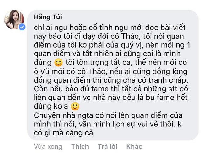 Bị chỉ trích là đu bám, hám fame theo vụ ly hôn nghìn tỷ, Hằng Túi đáp trả cực gắt: Các em đẻ 4 đứa con đi rồi nói chuyện với chị! - Ảnh 5.