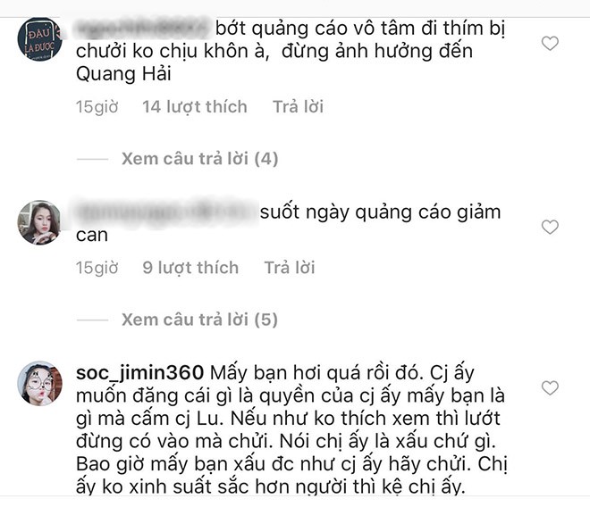 Khoe ảnh nóng, bạn gái cầu thủ Quang Hải lại nhận nhiều lời chỉ trích - Ảnh 2.