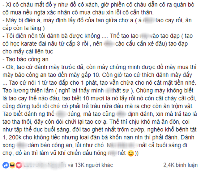 Đang thong dong đi chợ đầu mối bị trộm thó mất túi đồ bạc triệu, cô gái hóa đả nữ xử lý ly kỳ hơn phim hành động - Ảnh 1.