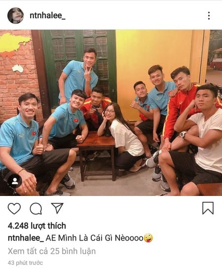 Mặc thị phi bủa vây, bạn gái Quang Hải vẫn khiến dân mạng trầm trồ vì bức ảnh chụp chung với dàn trai đẹp U23 - Ảnh 3.