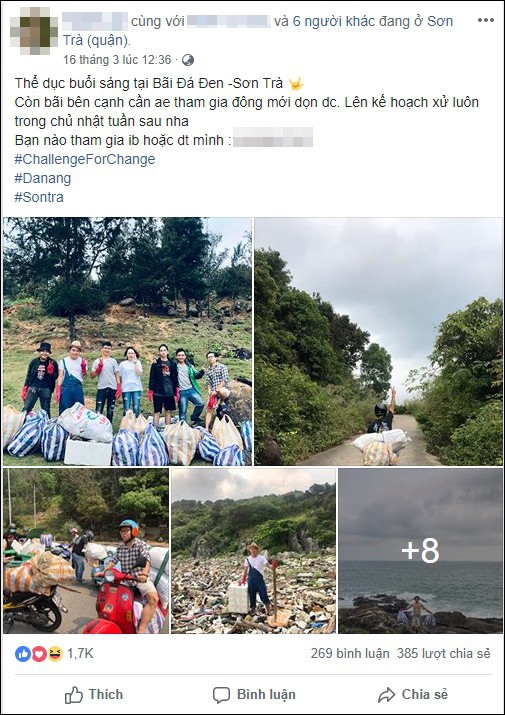 Thử thách dọn rác tại đảo Sơn Trà: Trả lại một bãi đá hoang sơ từ biển rác, tuyên truyền ý nghĩa về du lịch có trách nhiệm - Ảnh 1.