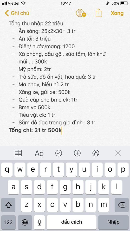 Vợ trẻ méo mặt vì làm 22 triệu tiêu hết 21,5 triệu, chị em mắng xơi xơi vì khoản tiêu hoang như thời son rỗi này - Ảnh 2.