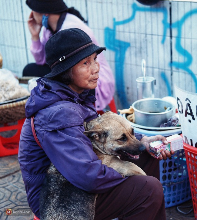 Câu chuyện đáng yêu của người phụ nữ bán vé số và chú chó lang thang ở Đà Lạt - Ảnh 1.