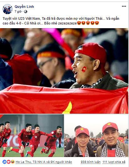 Sao Việt không thể kiềm chế hạnh phúc khi U23 Việt Nam thắng lịch sử Thái Lan - Ảnh 1.