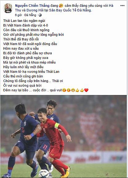 Sao Việt không thể kiềm chế hạnh phúc khi U23 Việt Nam thắng lịch sử Thái Lan - Ảnh 5.