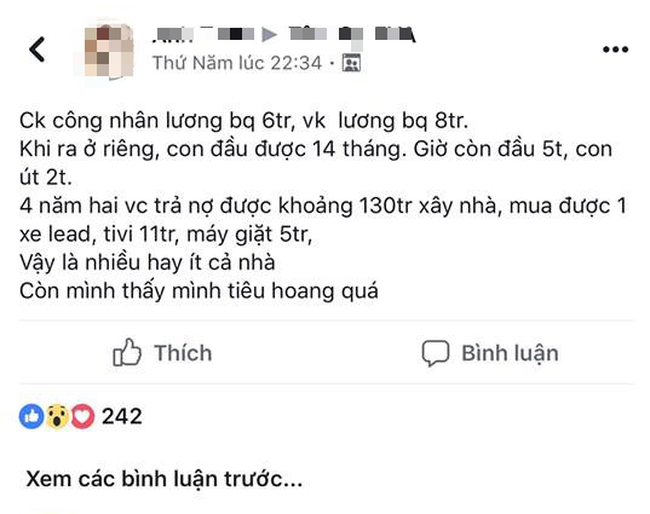 Thu nhập 14 triệu, sau 4 năm đã xây nhà - mua xe nhưng vẫn than hoang quá, mẹ hai con bị chị em mắng té tát - Ảnh 1.