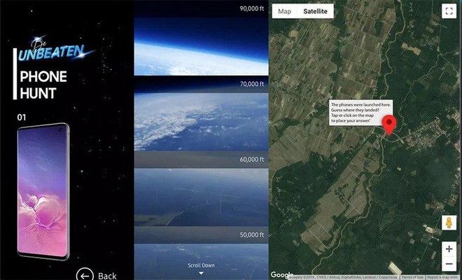 Samsung chơi lớn khi đưa 10 chiếc Galaxy S10 lên độ cao 24km rồi thả rơi tự do, tổ chức thi đố vui có thưởng - Ảnh 4.