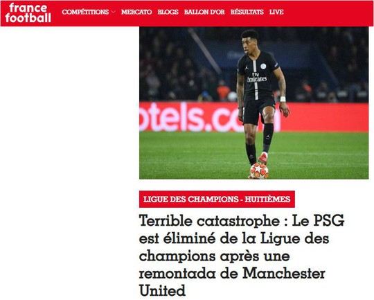  Tạp chí France Football: Trận thua của PSG là thảm họa khủng khiếp!  - Ảnh 2.