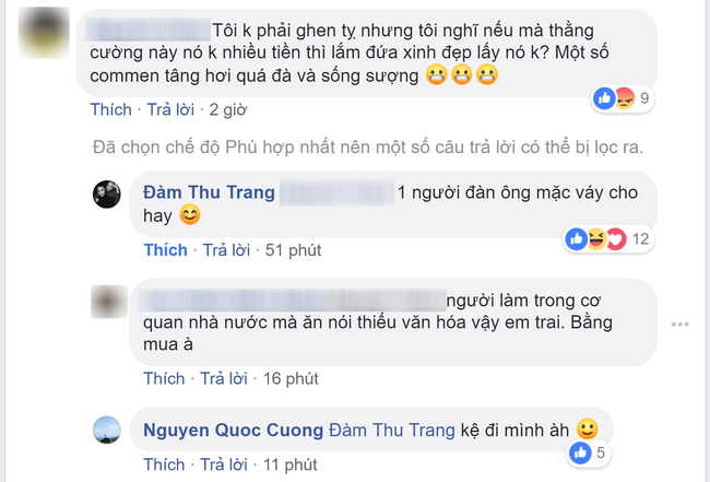 Đàm Thu Trang đáp trả gay gắt khi chồng bị mỉa mai giàu mới lấy được vợ đẹp, Cường Đô La lại nhẹ nhàng thế này - Ảnh 2.