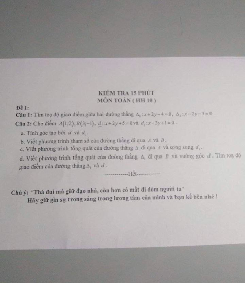 Buông nhẹ 1 câu cuối đề kiểm tra, giáo viên khiến học sinh sợ xanh mặt, tắt ngấm ý định quay cóp hỏi bài - Ảnh 1.