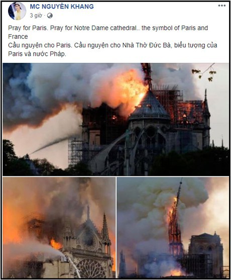 Sao Việt đau xót cầu nguyện trước cảnh tượng Nhà thờ Đức Bà Paris chìm trong biển lửa - Ảnh 5.