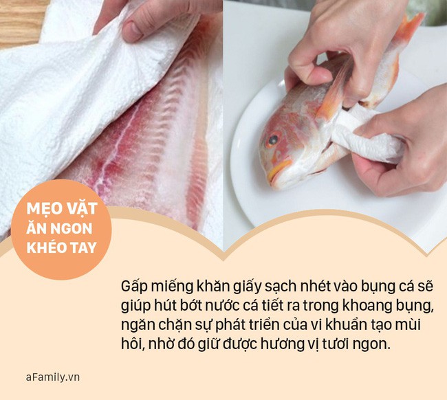 Chỉ dùng 1 tờ khăn giấy thôi cũng có thể khiến cá, thịt, rau củ tươi ngon hết nấc - Ảnh 2.