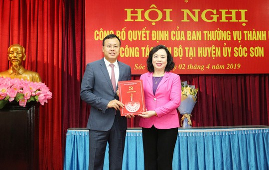 Con trai nguyên Bí thư Hà Nội Phạm Quang Nghị làm Phó bí thư huyện Sóc Sơn - Ảnh 1.