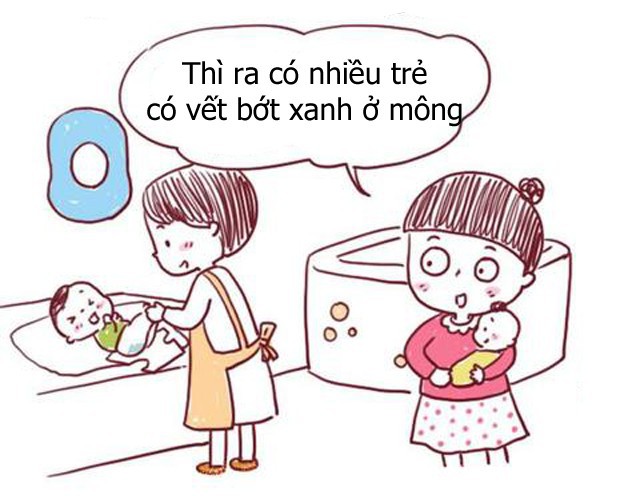 Bộ tranh hài hước về sự thật vết bớt xanh thường thấy ở trẻ sơ sinh khiến ai xem cũng phải bật cười - Ảnh 2.