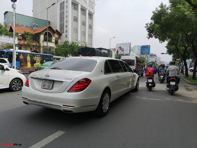 Mercedes-Maybach S600 Pullman của Chủ tịch tập đoàn FLC chính thức có biển trắng - Ảnh 3.