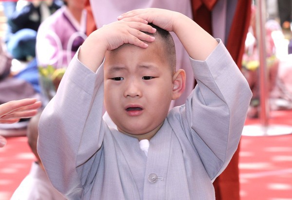 Cưng muốn xỉu trước 50 sắc thái của các chú tiểu ở Hàn Quốc trong ngày lễ Phật đản - Ảnh 6.