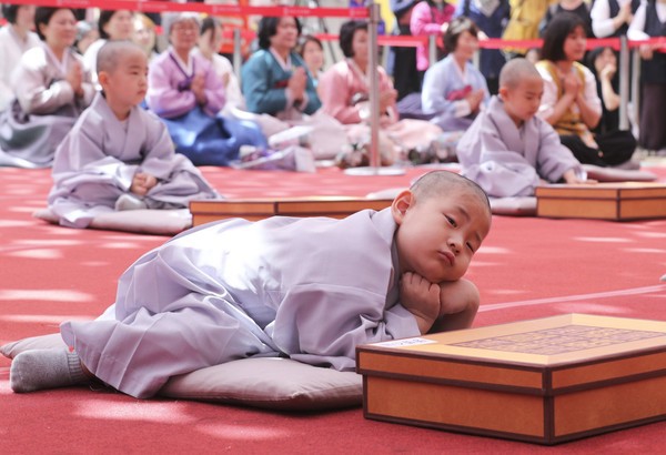 Cưng muốn xỉu trước 50 sắc thái của các chú tiểu ở Hàn Quốc trong ngày lễ Phật đản - Ảnh 9.