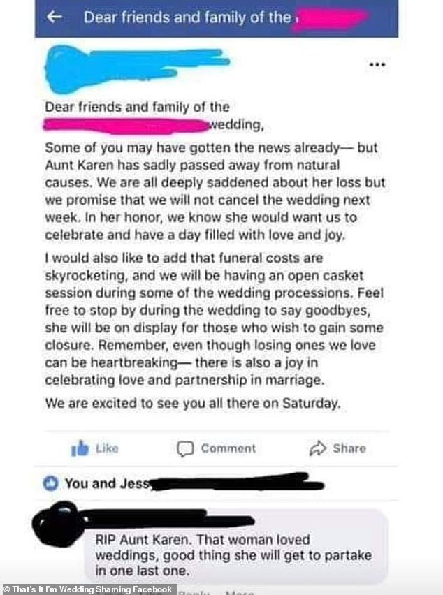 Cô dâu gây tranh cãi vì tổ chức đám cưới chung với đám tang của dì cho tiết kiệm chi phí - Ảnh 1.