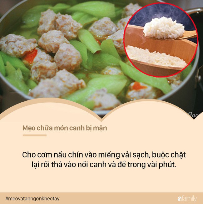 Con dâu dùng mẹo chữa canh mặn này, đảm bảo mẹ chồng nào cũng tròn xoe mắt vì bất ngờ - Ảnh 2.