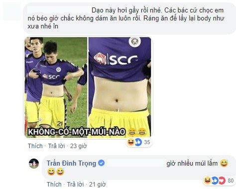 Cùng khoe body, nhưng dàn trai đẹp 6 múi CLB Hà Tĩnh ăn đứt các đàn anh Hà Nội FC - Ảnh 7.