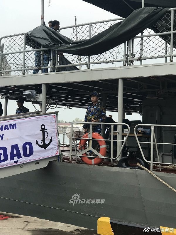 [ẢNH] Tàu hộ vệ tên lửa Gepard 3.9 Việt Nam mở cửa đón khách Trung Quốc tham quan - Ảnh 10.