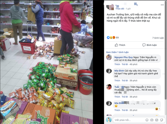 Sốc với cảnh tượng còn sót lại sau khi người dân săn đồ giảm 50% nhân dịp chuỗi siêu thị Auchan rời khỏi Việt Nam - Ảnh 4.