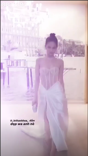 Sau bộ đầm có như không, Ngọc Trinh tái xuất táo bạo hơn, netizen bình luận: Trông giống bikini quấn khăn tắm - Ảnh 3.