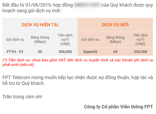 Mạng FPT tự ý tăng giá mạng, đặt mức cước không công bằng giữa các thuê bao khiến khách hàng bức xúc - Ảnh 2.