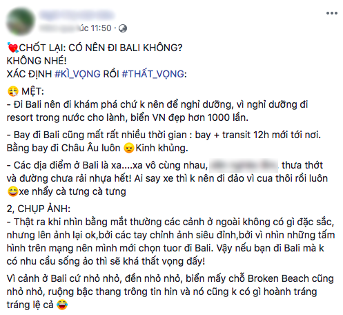 Review sốc: Cư dân mạng tranh cãi gay gắt sau khi một nữ du khách Việt đăng đàn chê Bali là “ảo” và “vô vị” - Ảnh 5.