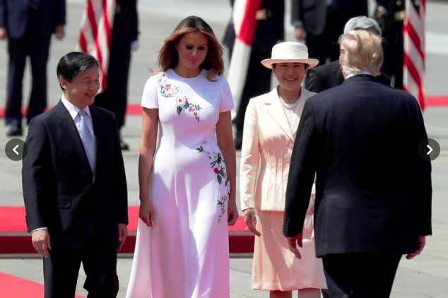 Vợ chồng Tổng thống Trump gặp tân Hoàng đế Nhật Bản, Hoàng hậu Masako khiến nhiều người kinh ngạc khi xuất hiện với hình ảnh hoàn hảo hơn mong đợi - Ảnh 3.