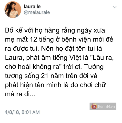 Bố mẹ quyết đặt tên con là Laura vì khó sinh, ý nghĩa cái tên được hé lộ sau 21 năm khiến cô con gái đỏ mặt - Ảnh 1.