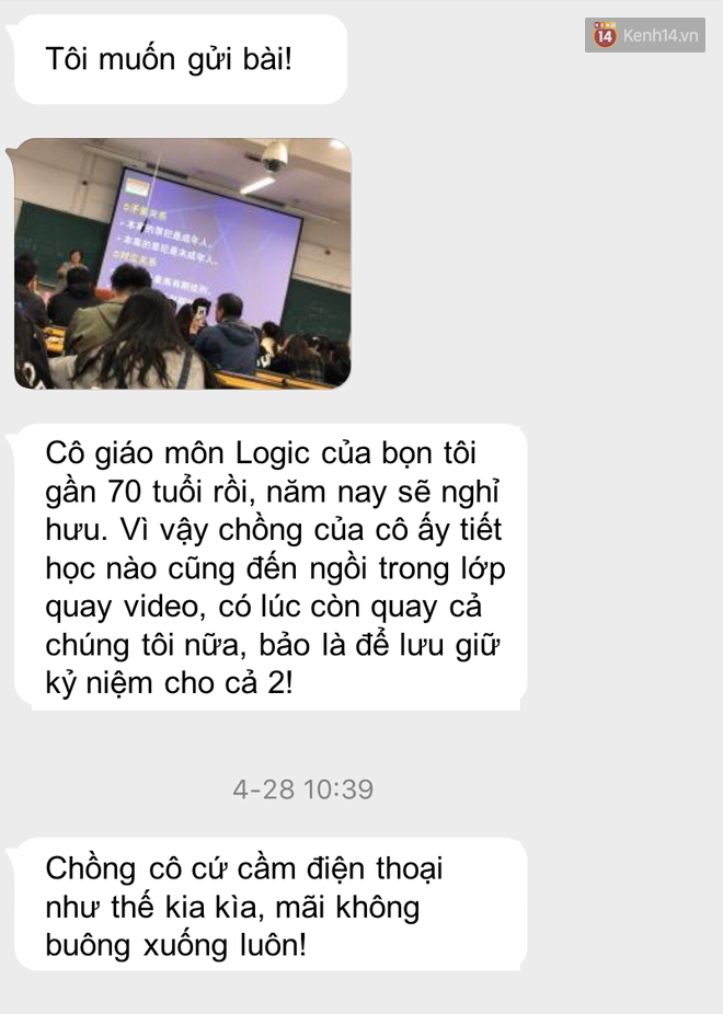 Vợ sắp nghỉ hưu, chồng cô giáo ngày ngày đến lớp làm điều này khiến sinh viên mê mẩn hơn cả ngôn tình - Ảnh 1.