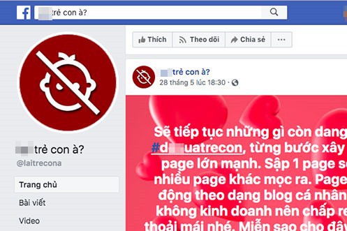 Lại xuất hiện trang facebook có nội dung bài trừ, bạo hành trẻ em - Ảnh 1.