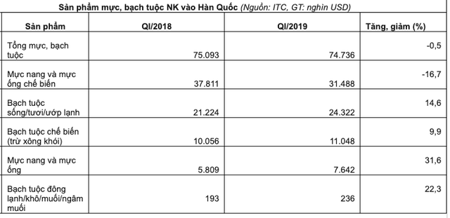 Hàn Quốc là thị trường tiêu thụ mực, bạch tuộc lớn nhất của Việt Nam - Ảnh 1.